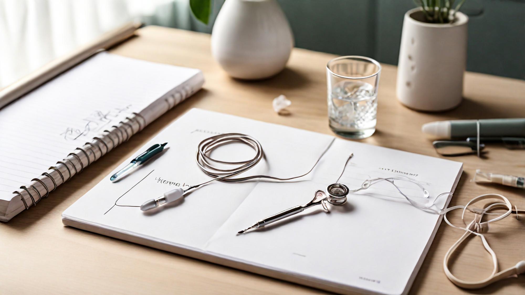 Atelier-Schreibtisch mit Skizzen